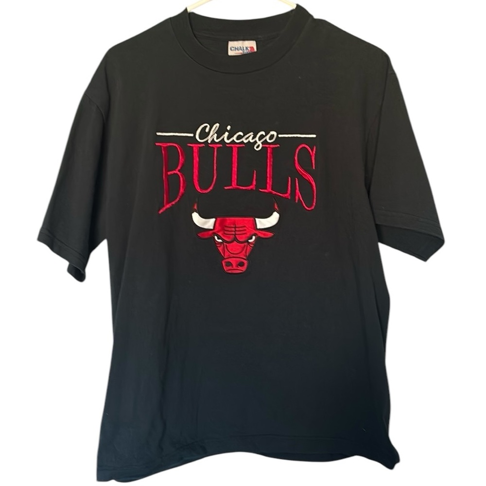 90s vintage chicago bulls chalk line